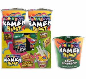 Rainbow Ramen Blast Gummy Candy Noodle Cup 1.87oz 12ct